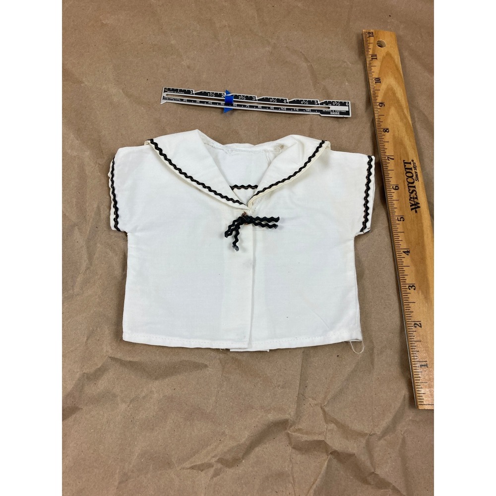 Vintage Handmade Doll Linen Shirt or Pajama Top (202)